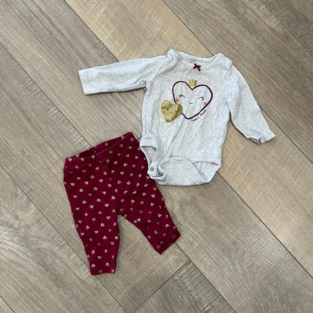 Carter’s Heart Baby Outfit
